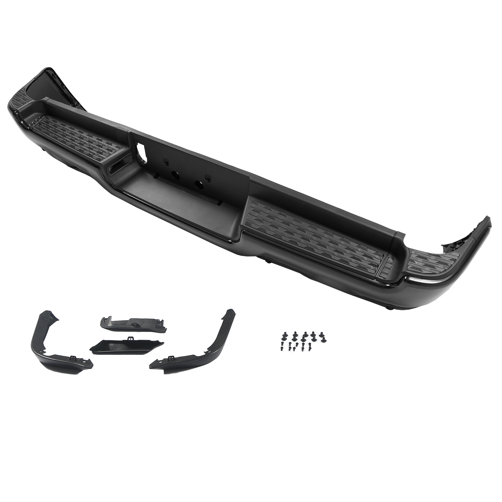 thumbnail image 2 of Bumpers That Deliver Primered Rear Steel Step Bumper Assembly For 2019-2024 Ram 1500 W/ Dual Exhaust – Direct Fit, Unfinished 2 of 5